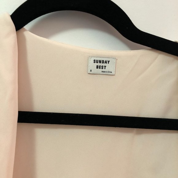 Sunday Best Giselle Tie-Front Cropped Blouse - Picture 4 of 4